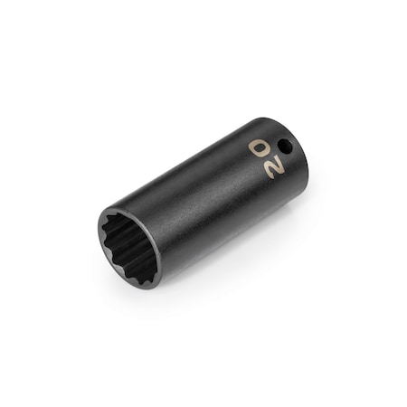 Tekton 3/8 Inch Drive x 20 mm Deep 12-Point Impact Socket SID13320